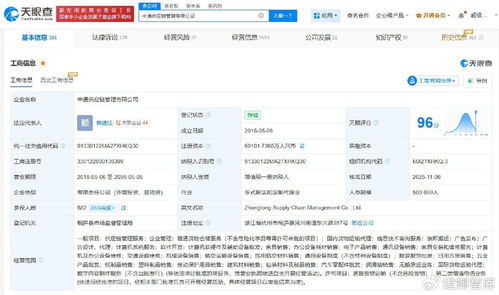 中通供應鏈管理公司資本實力再升級，增資至約6億元彰顯戰略雄心